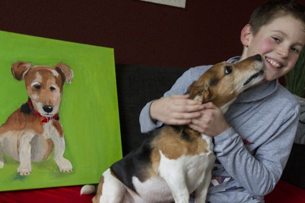 Wilmar schildert zijn hond - en nog veel meer!