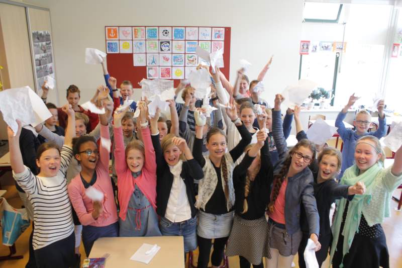 Stilte voor de Cito-toets op Calvijnschool Sliedrecht