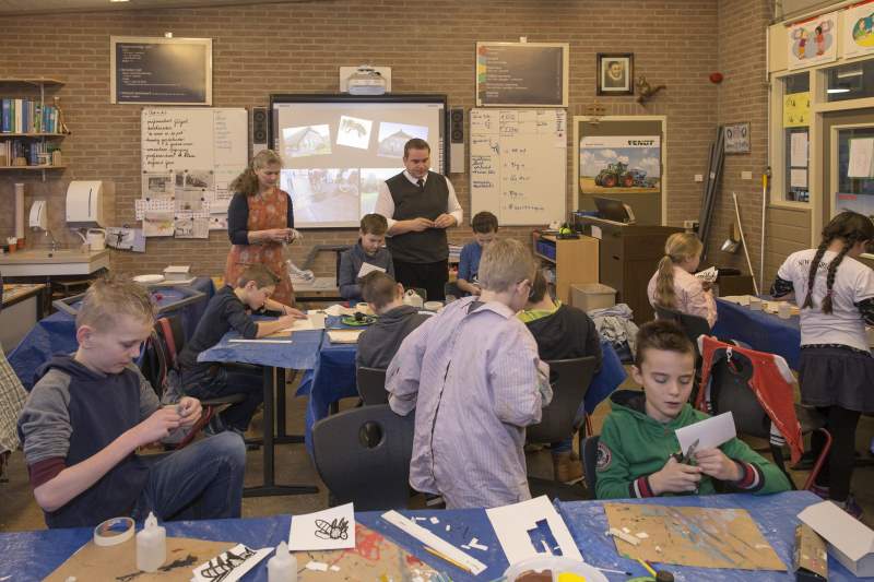 Kunst op Doornveldschool Staphorst (video en foto's)