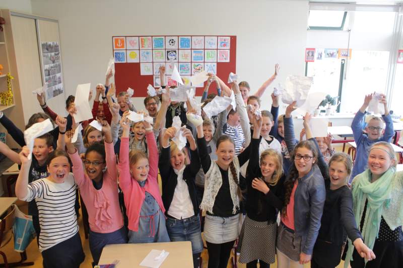 Stilte voor de Cito-toets op Calvijnschool Sliedrecht
