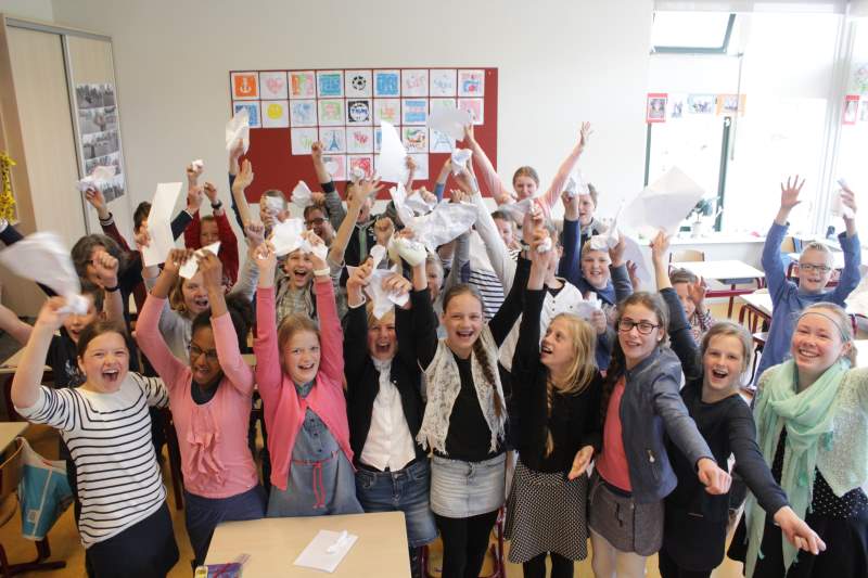 Stilte voor de Cito-toets op Calvijnschool Sliedrecht