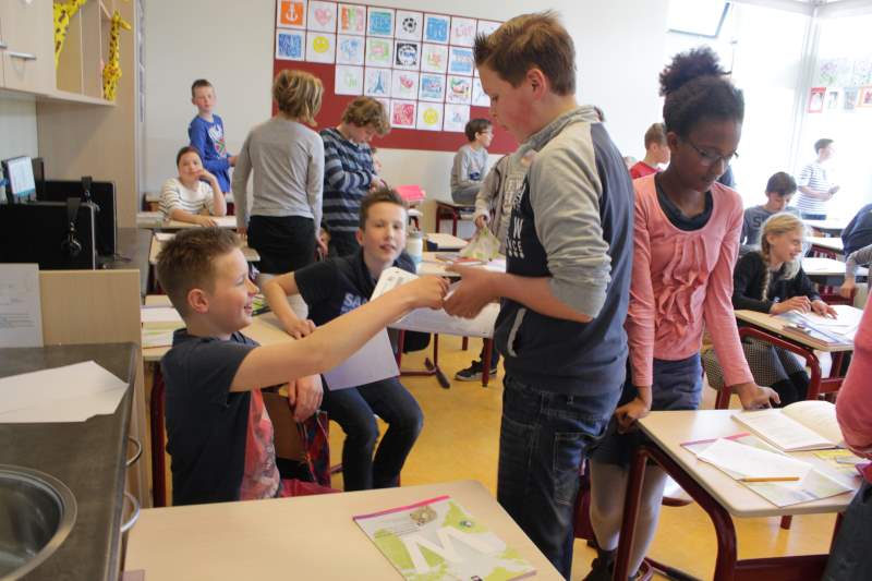 Stilte voor de Cito-toets op Calvijnschool Sliedrecht