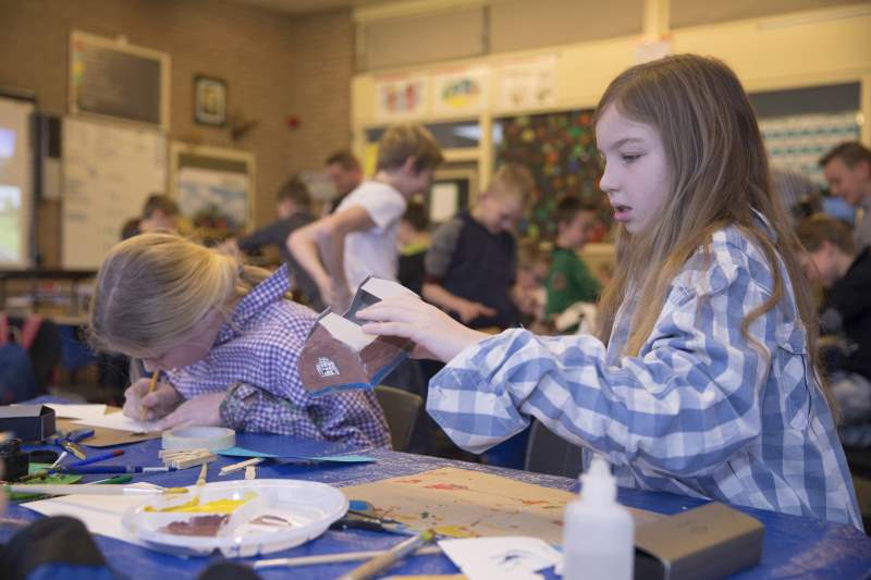 Kunst op Doornveldschool Staphorst (video en foto's)