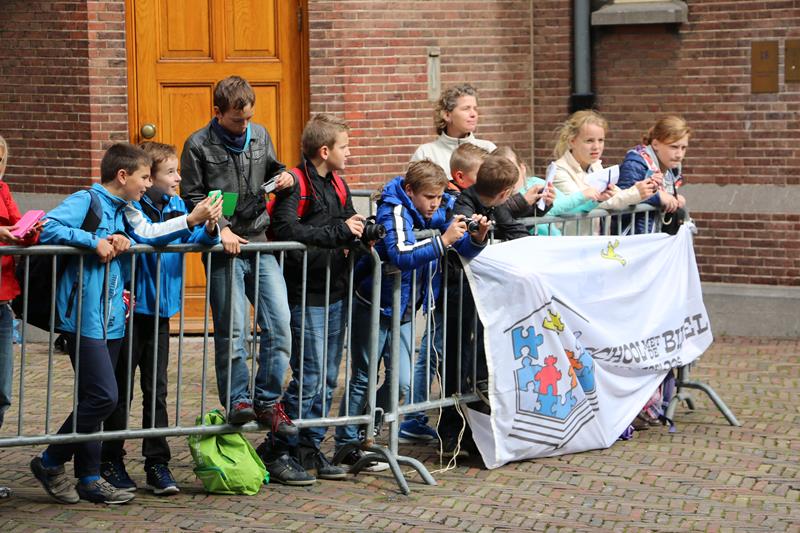 Veel kinderen in Den Haag op Prinsjesdag
