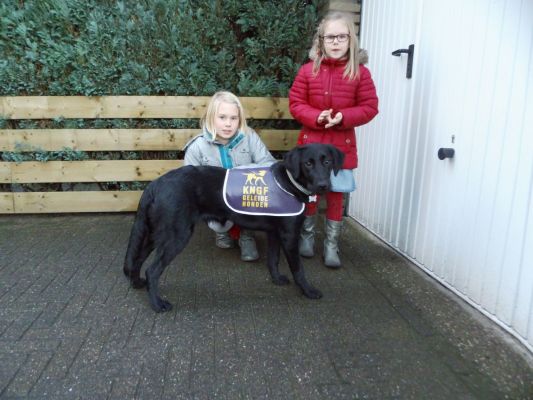 Nellianne en Gabriëlle: Calijn is een geleidehond