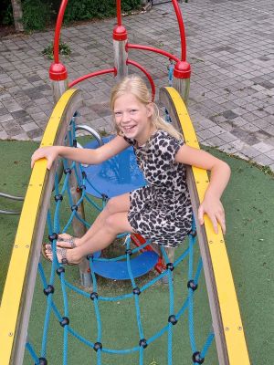 Sanne: Het liefst op het schoolplein