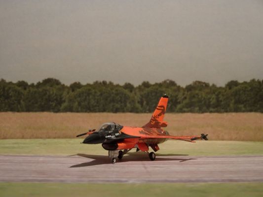 Robert maakte een F-16 van de Koninklijke Luchtmacht