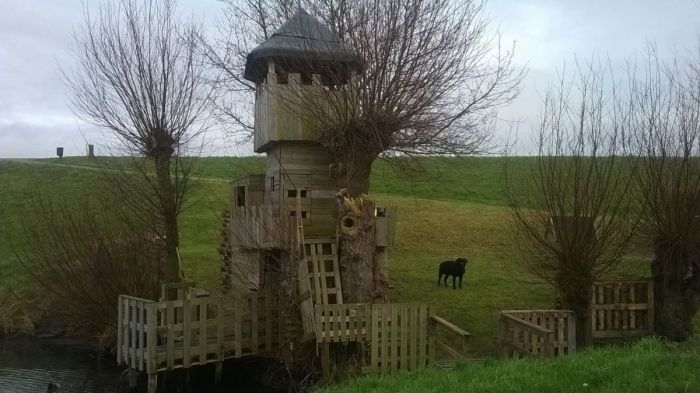 Boomhut met sluiproute