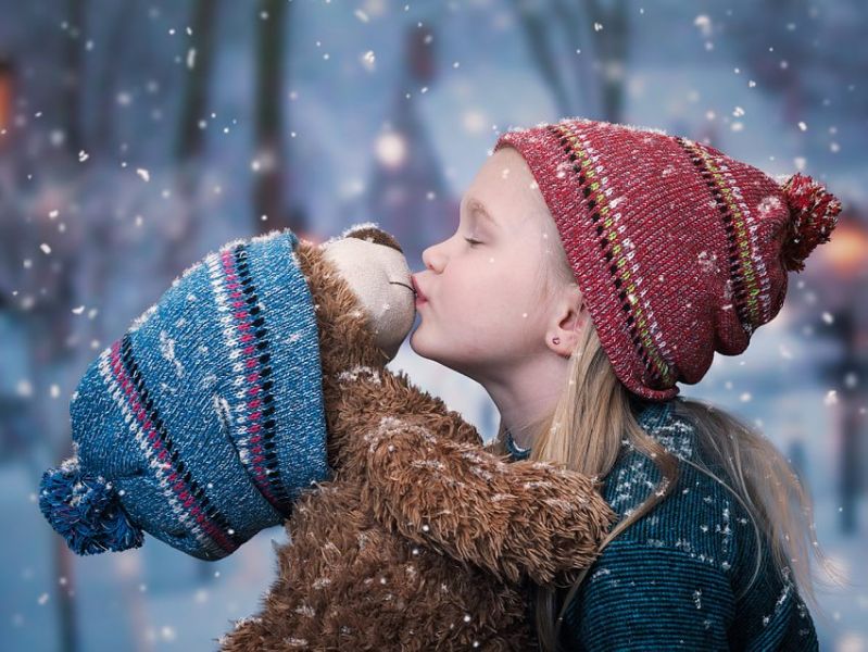 Knuffeltjes zijn altijd lief en lekker