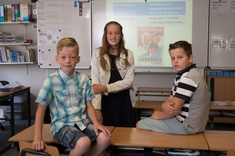 Pieter, Christian en Matthea zijn blij met reformatorisch onderwijs