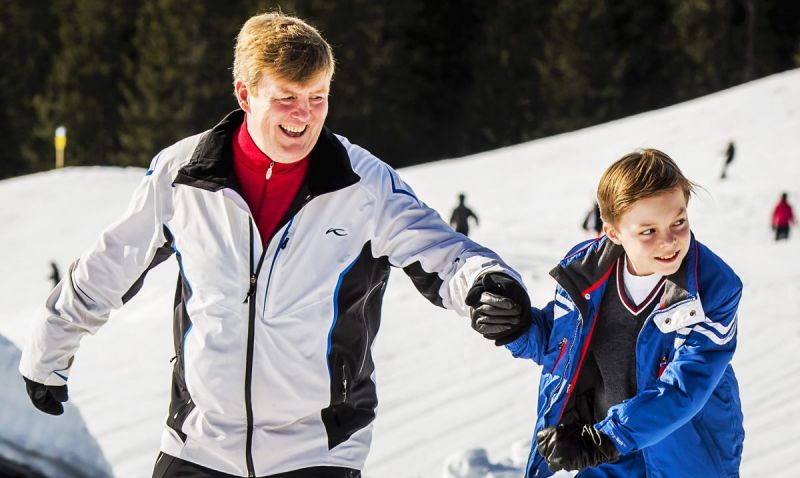 Koninklijke familie in de sneeuw!
