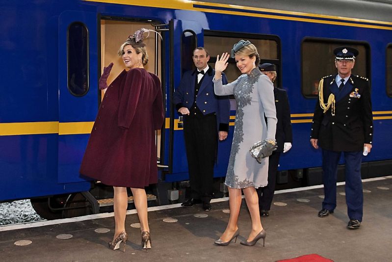 Koninginnen Máxima en Mathilde in Utrecht (fotoserie)