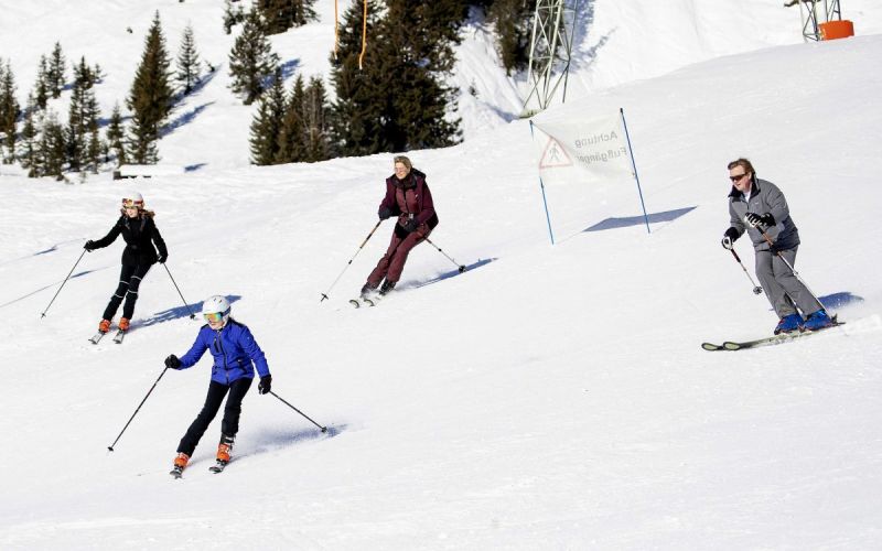 Koninklijke familie op vakantie in Lech