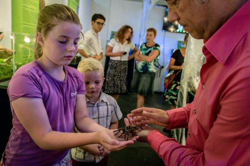 Griezelen bij de spinnenexpo