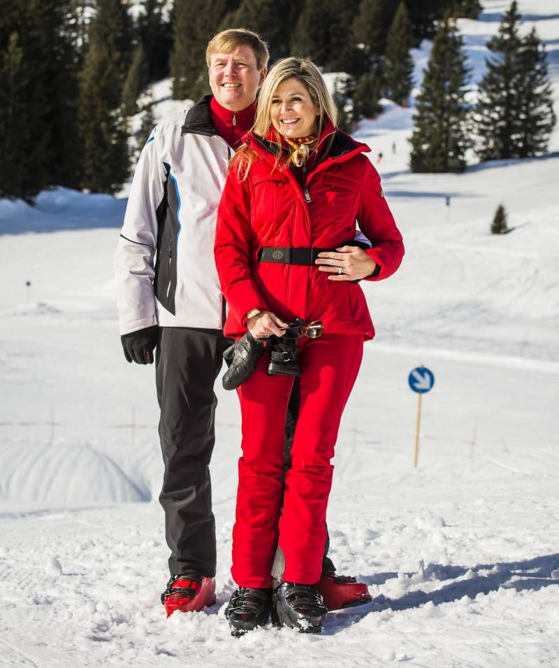 Koninklijke familie in de sneeuw!