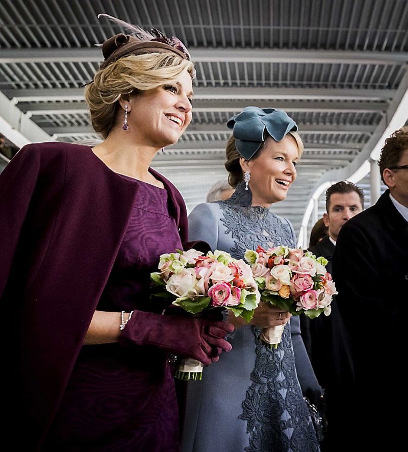 Koninginnen Máxima en Mathilde in Utrecht (fotoserie)
