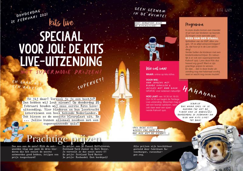 Speciaal voor jou: de Kits live-uitzending op 1 december