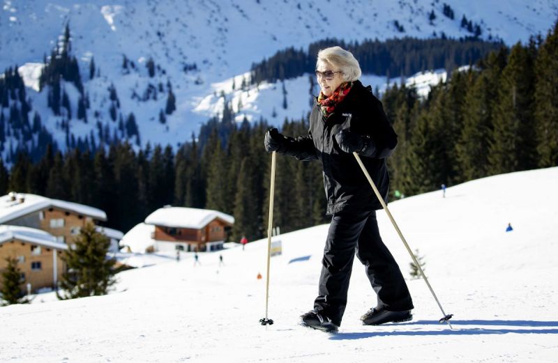 Koninklijke familie op vakantie in Lech