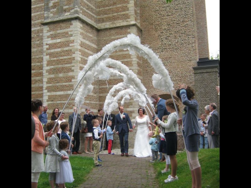 Anne geeft ringen op de bruiloft