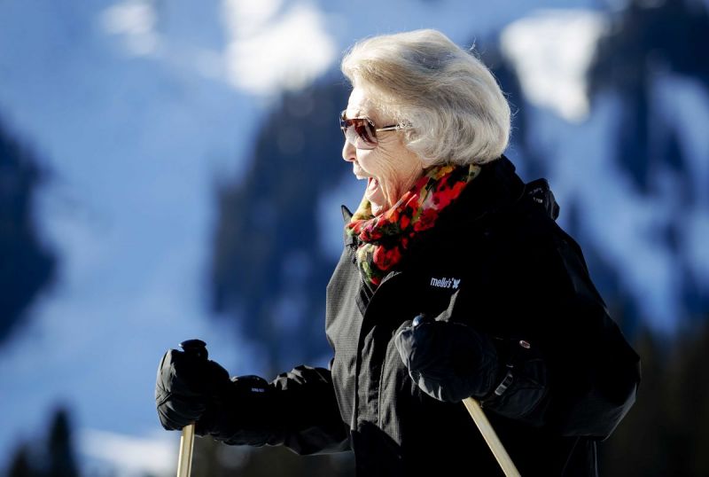 Koninklijke familie op vakantie in Lech