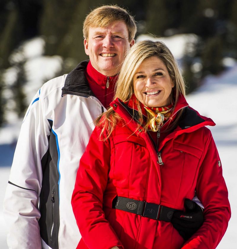 Koninklijke familie in de sneeuw!