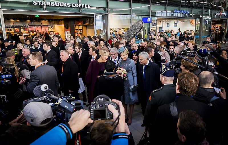 Koninginnen Máxima en Mathilde in Utrecht (fotoserie)