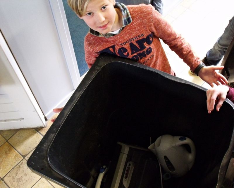 Een wedstrijd met oude spullen