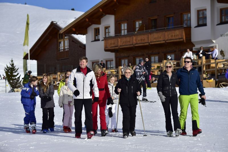 Koninklijke familie in de sneeuw!