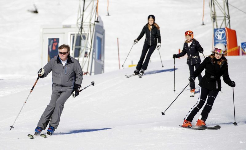 Koninklijke familie op vakantie in Lech