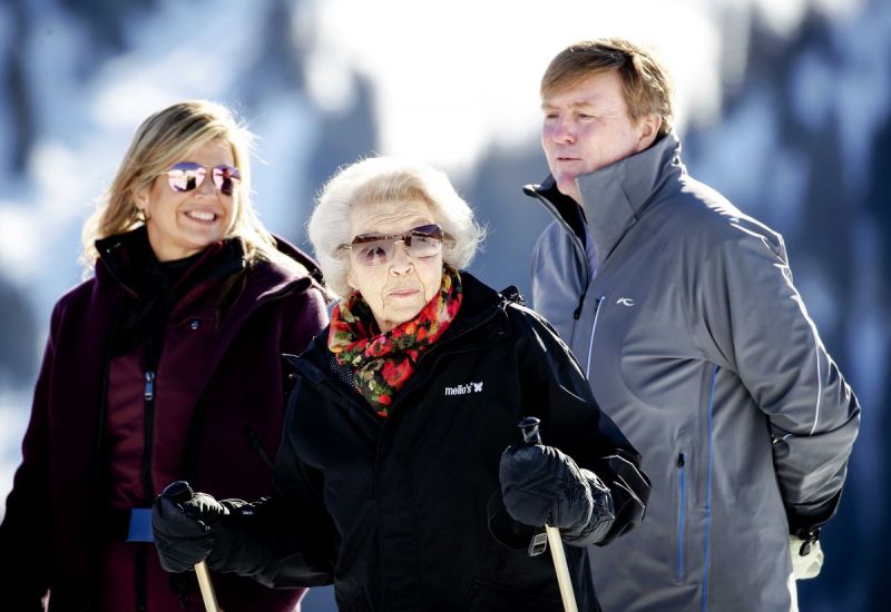 Koninklijke familie op vakantie in Lech