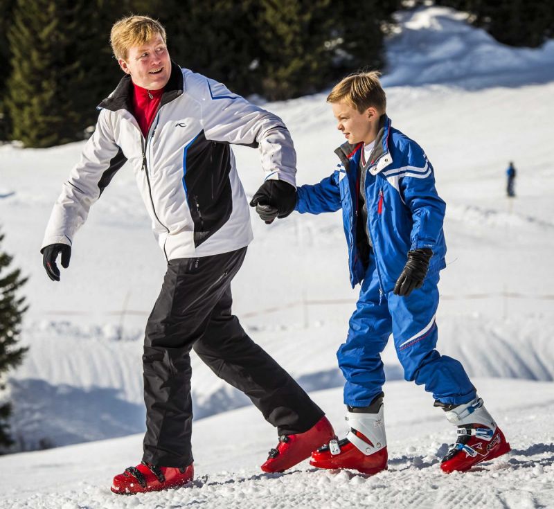 Koninklijke familie in de sneeuw!