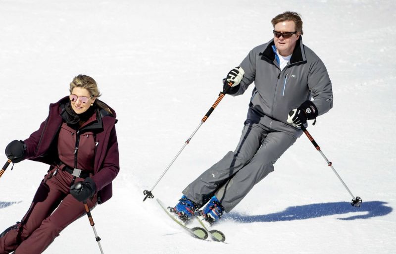 Koninklijke familie op vakantie in Lech