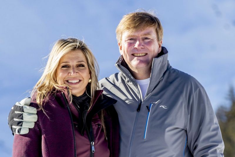 Koninklijke familie op vakantie in Lech