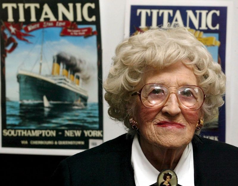 Millvina Dean zat als baby op de Titanic