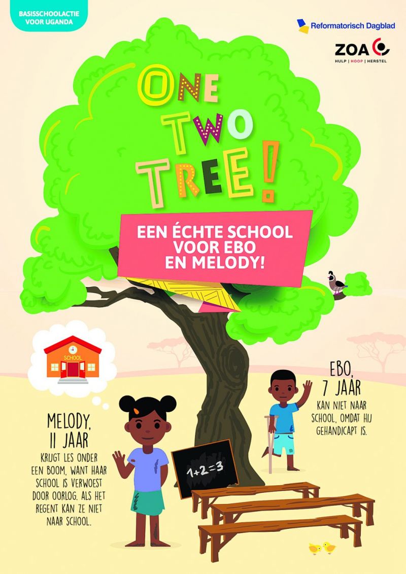 Kinderen Eliëzer- en Obadjaschool in actie voor Uganda (video)