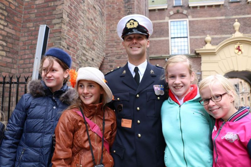 Veel kinderen in Den Haag op Prinsjesdag