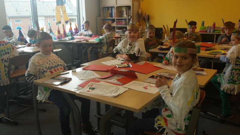 Projectweek over het Wilde Westen op school (fotoserie)