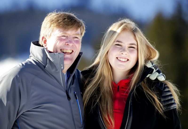 Koninklijke familie op vakantie in Lech